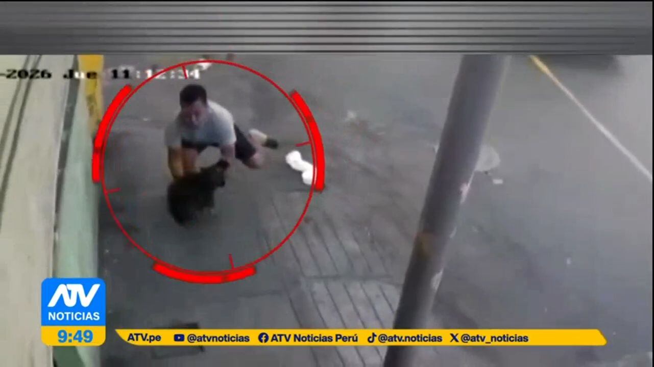 Joven no dudó en lanzarse para atrapar a 'Pelusa'. Foto: ATV