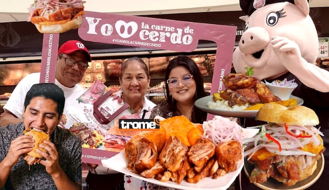 La carne de cerdo es nutritiva y práctica para preparar y tiene entre sus estrellas al chicharrón. (Entrevista y foto composición: Isabel Medina / Trome).