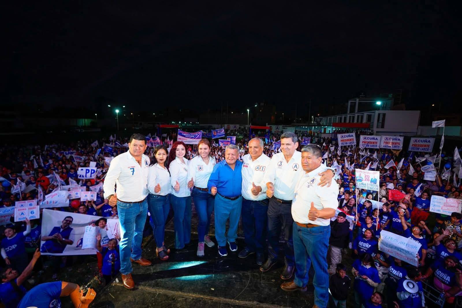 Candidatos de Alianza Para el Progreso de César Acuña. Foto: APP.