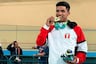 Hugo Ruíz se conmovió al colocarse medalla de oro de ciclismo en Panamericanos