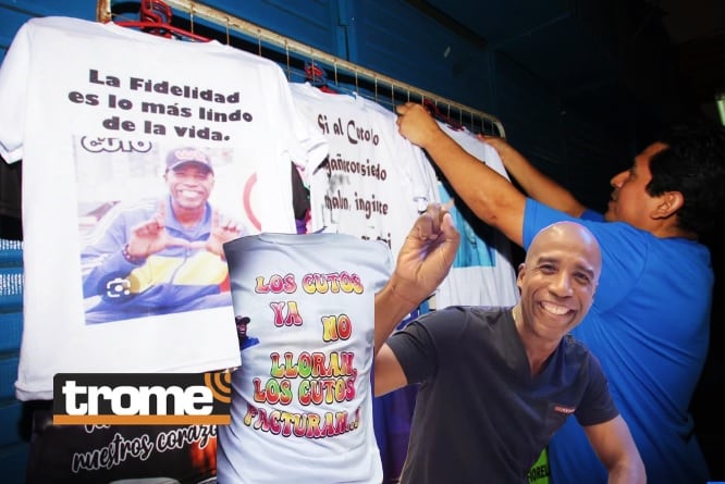 Tras ampay a esposa de Cuto Guadalupe, gamarrinos siguen con venta de polos de ocurrentes frases. (Entrevista: Isabel Medina / Foto: Alan Ramírez / Trome).