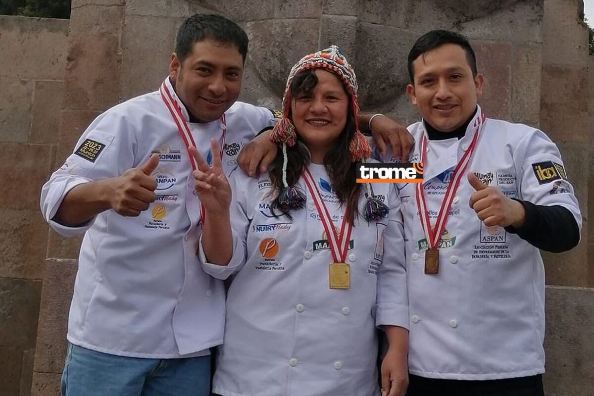 Panaderos peruanos en Campeonato Nacional del Pan 2021. Compiten en tres categorías: tanta wawa, pan francés y pan innovador. (Isabel Medina / Trome)