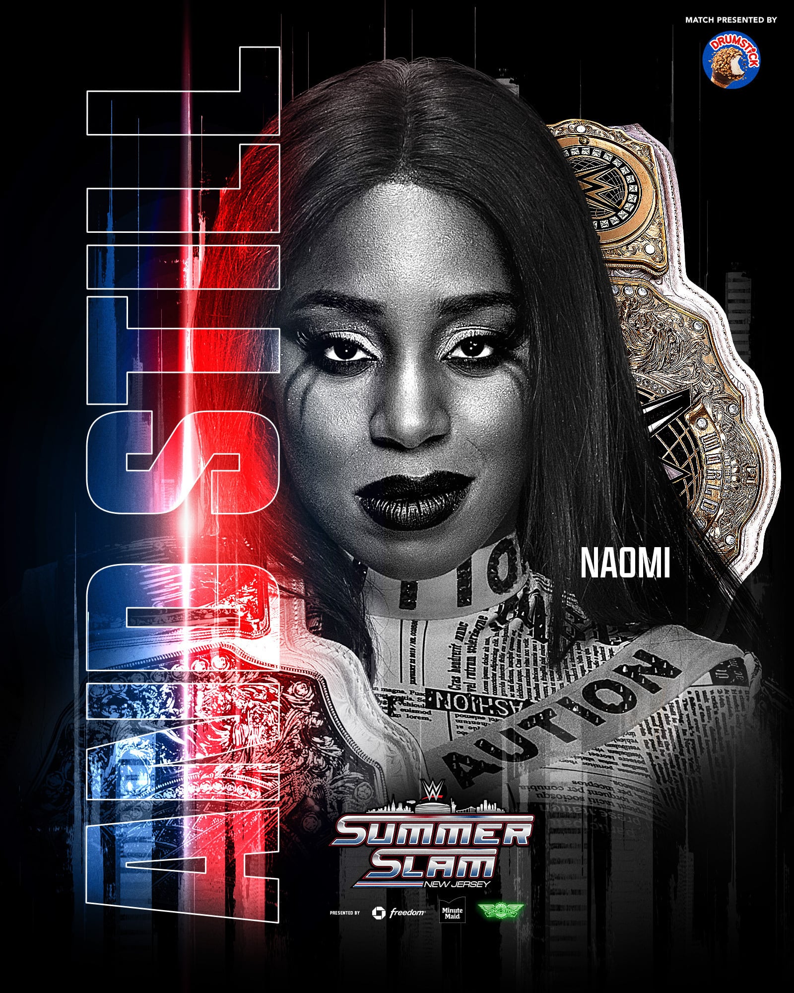 Naomi retuvo su título de peso completo en WWE SummerSlam. (WWE)