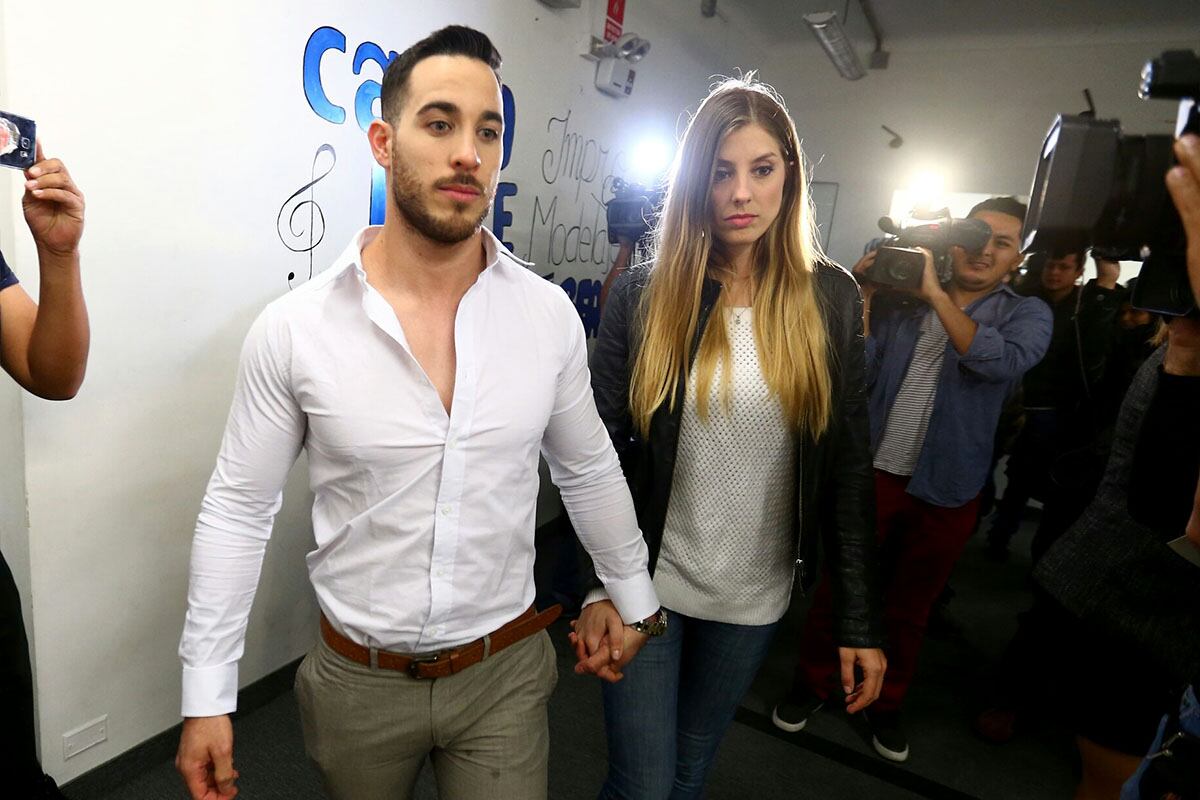 El modelo israelí Eyal Berkover llegó a nuestro país en el año 2014, para formar parte de ‘Combate’. En la foto con la argentina Nair Bravo.