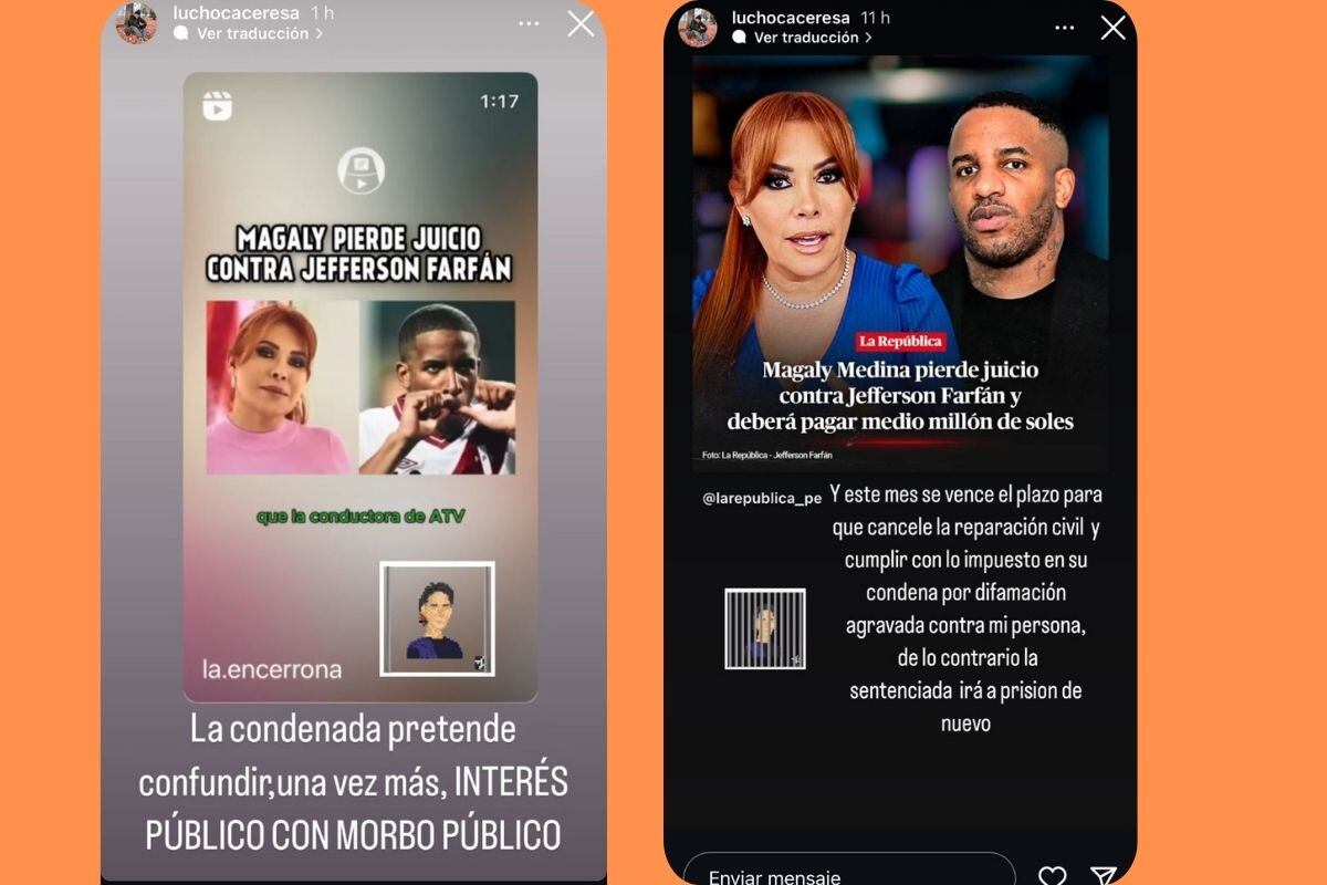 Magaly Medina ignoró los posts de Lucho Cáceres en sus redes sociales. (Foto: Trome)