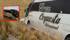 Bus de Christian Domínguez se despista en Pasco: El cantante y otras 27 personas se salvaron de milagro