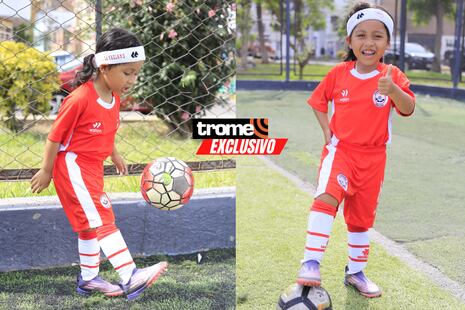 Tiene 5 años y ya es toda una goleadora: conoce la historia de Arya Huarcaya