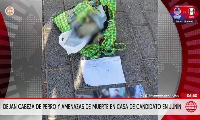 El candidato al Gobierno Regional de Junín Arnoldo Mallma denunció haber recibido un paquete con una cabeza de perro y otras amenazas. Foto: América Noticias