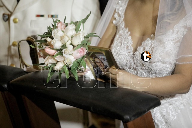 El matrimonio de 'Clavito' Robert Muñoz y Andrea Fonseca (Fotos: Joel Alonzo)