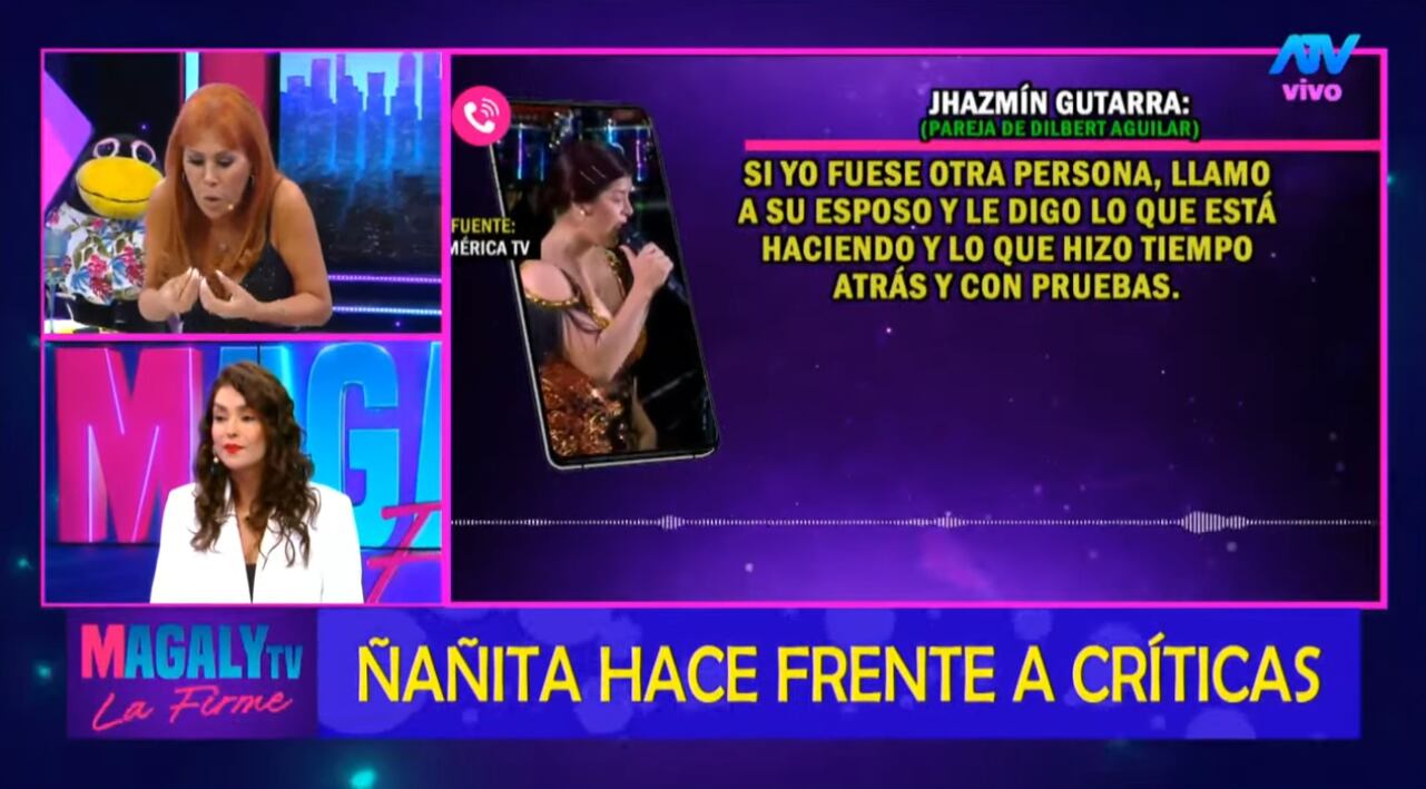 Claudia Portocarrero responde ante furia de la esposa de Dilbert Aguilar por encuentro.