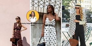 La tendencia de lunares llegó, y en esta nota te enseñamos a usarlo para luzcas elegante. Foto: composición.