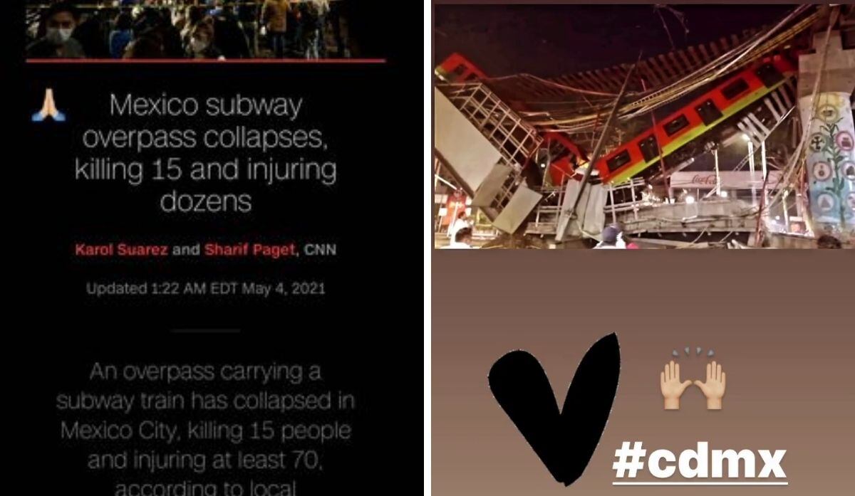 Stories de Galilea Montijo y Lorenzo Méndez