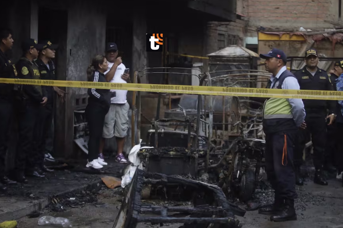El miércoles, una mafia que opera en el cerro San Cosme provocó un incendio en la zona de Manzanilla, Cercado de Lima.