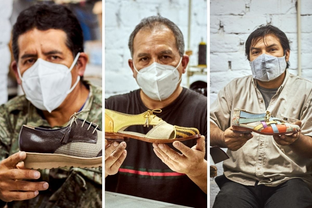 La marca trujillana trabaja Jorge, Antonello y Dalí, quienes son expertos maestros del calzado que hacen una obra de arte en cada zapato.
Foto: Coco Chumino.