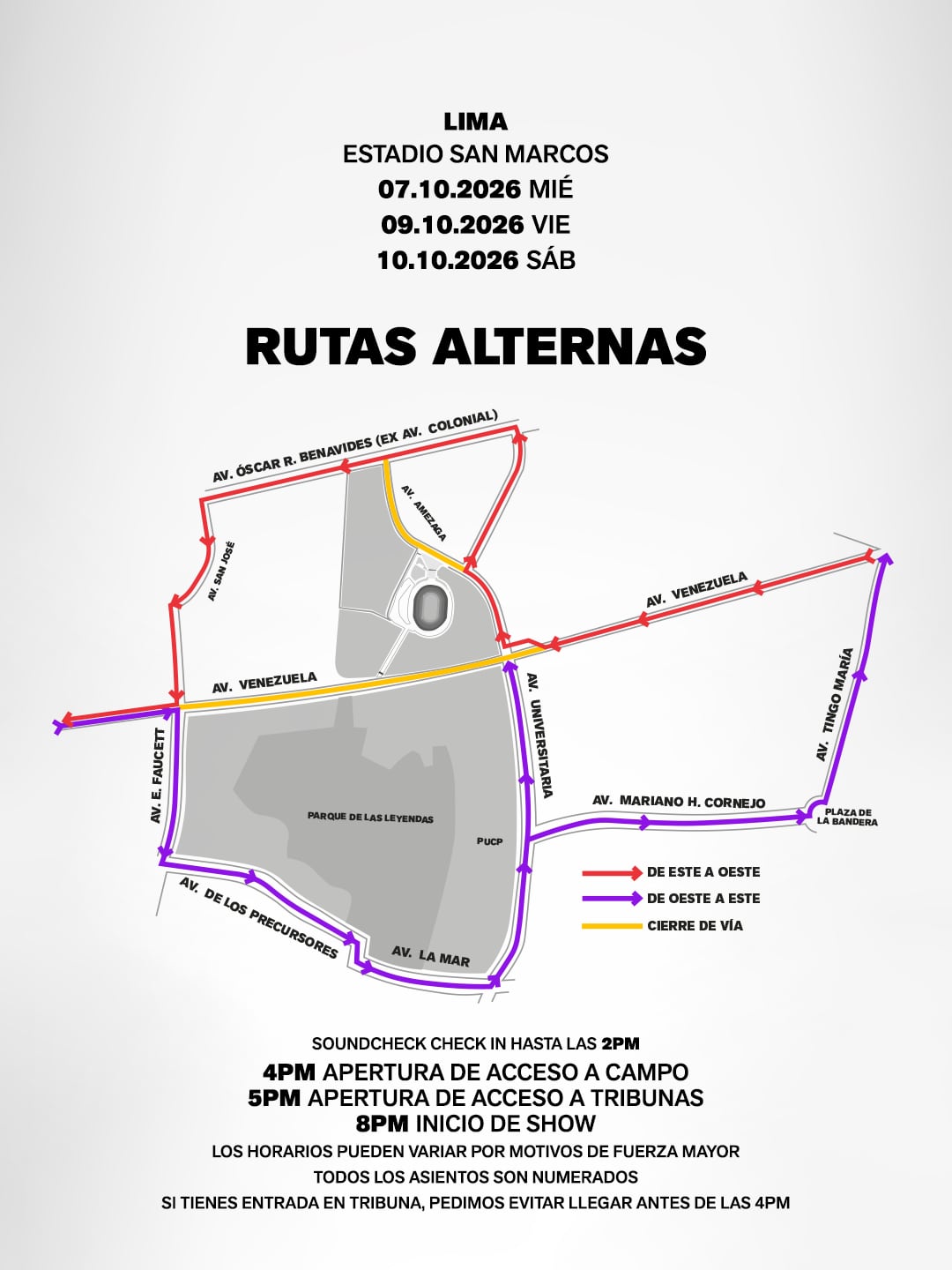 Recomendaciones oficiales para los conciertos de BTS en Lima
