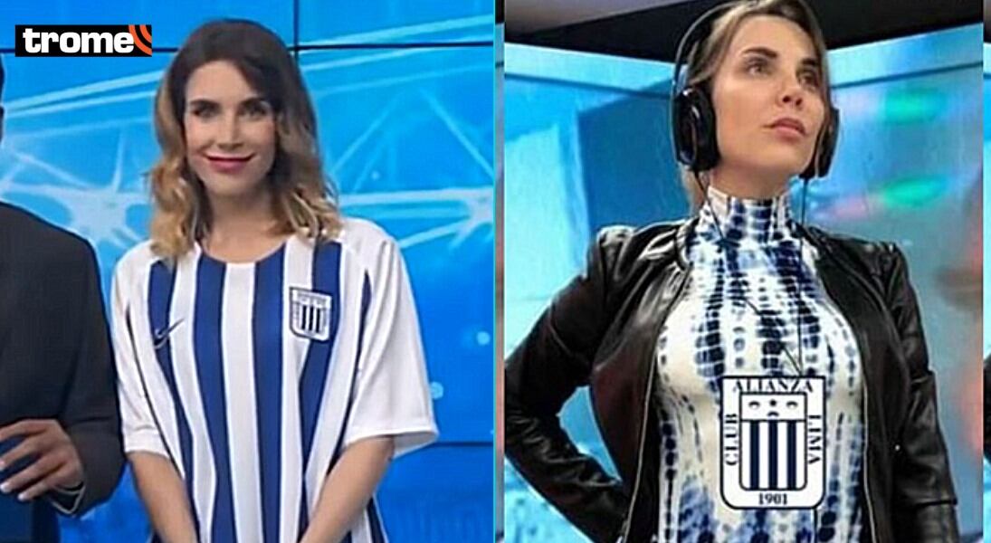 Juliana Oxenford demuestra ser hincha de Alianza Lima