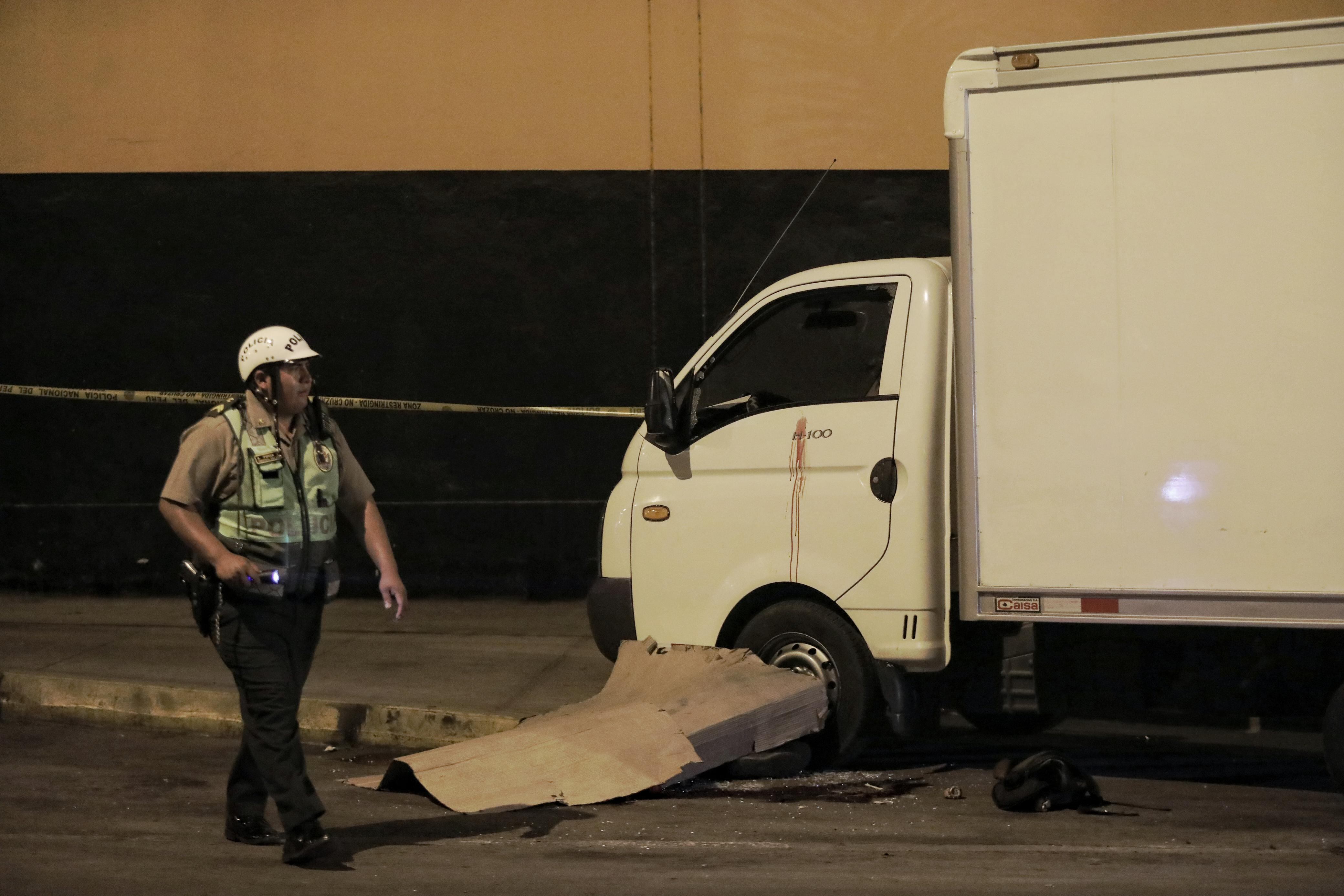El hombre fue asesinado de un disparo por chofer del furgón. Foto: Joel Alonzo/ @photo.gec