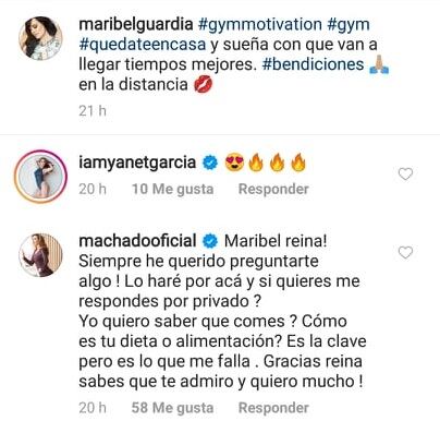 Alicia Machado le pide consejo de alimentación a Maribel Guardia. (Foto: Instagram)