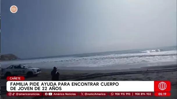 Familia pide ayuda para encontrar cuerpo de joven de 22 años en Cañete. Foto: América Noticias