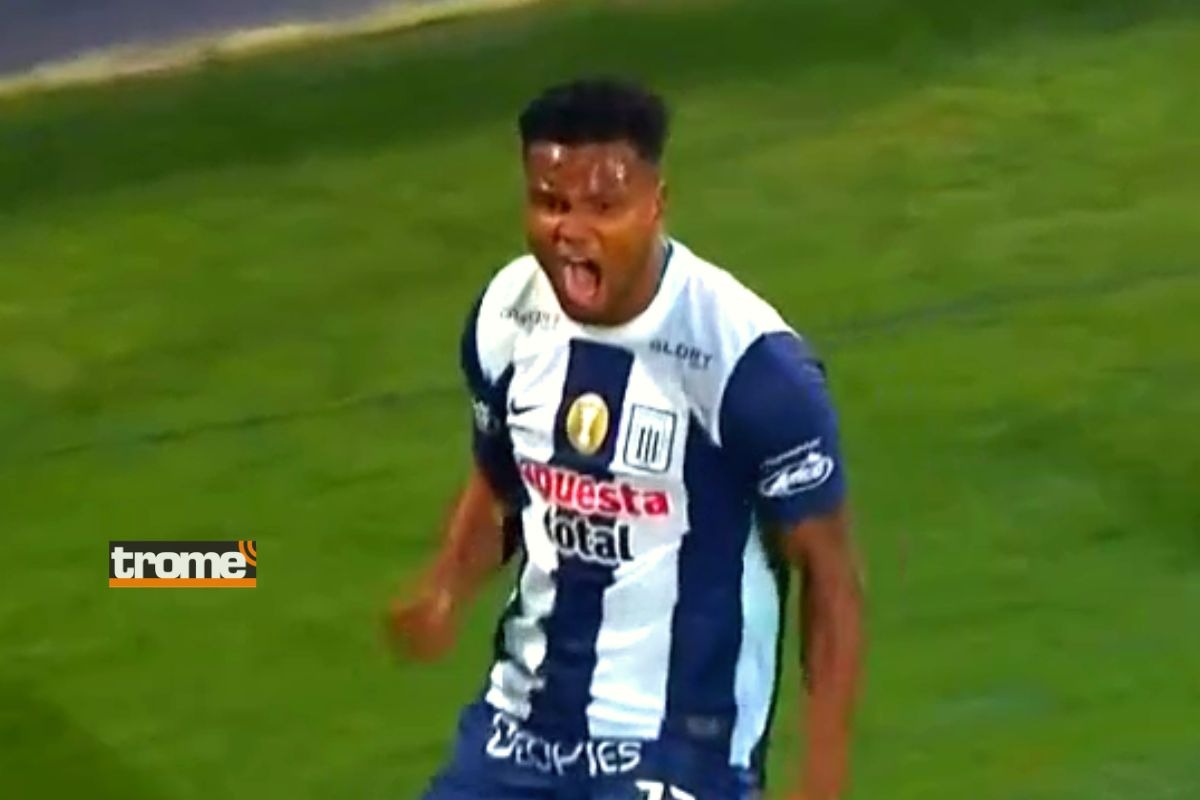 Aldair Rodríguez festeja 1-0 ante 'churres' en Matute (Foto: Liga1Max)
