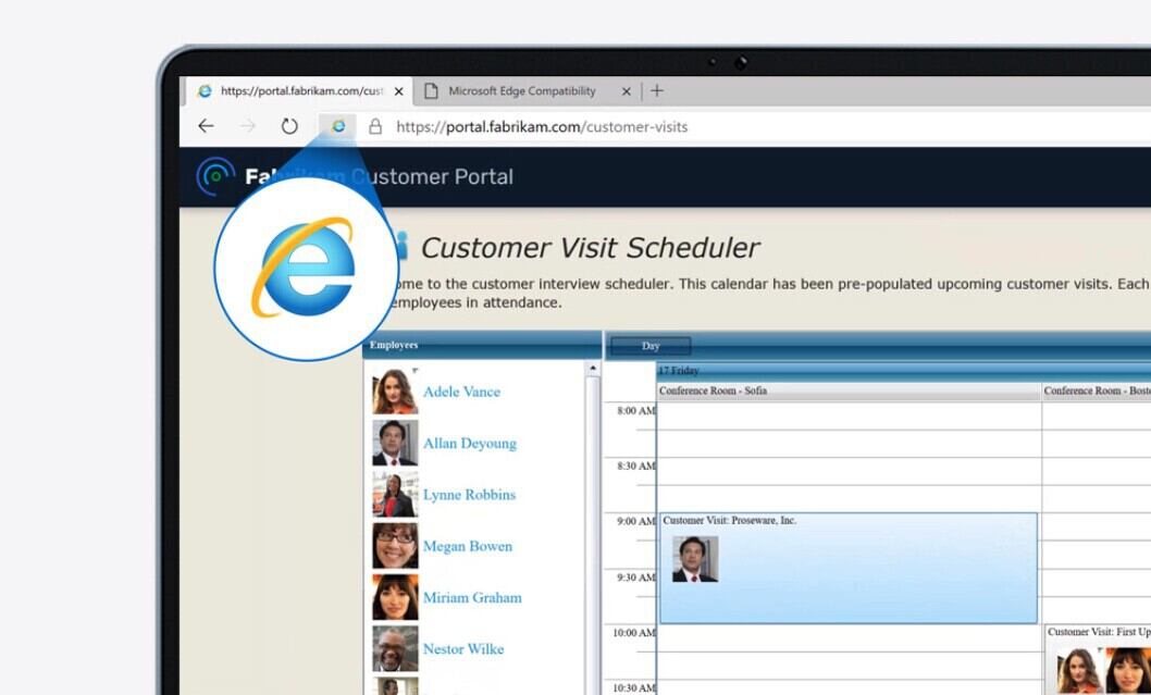 Modo IE en Microsoft Edge.