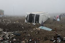 Ayacucho: Cuatro muertos en despiste y volcadura de bus que iba a Andahuaylas| VIDEO