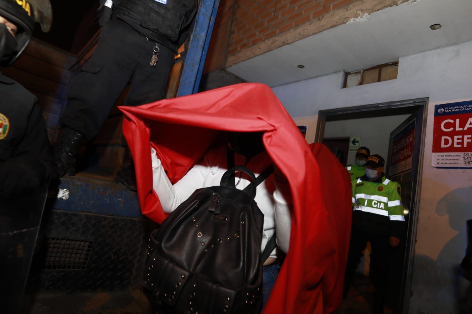 Mujeres fueron conducidas a la comisaría. | Foto: Municipalidad de San Juan de Lurigancho