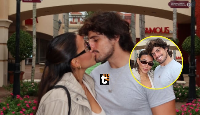 Samahara Lobatón y Renato Rossini Jr. ¿oficializan? con beso su relación.