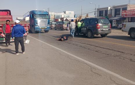 Arequipa: Tráiler arrolla, mata a sexagenario y chofer fuga