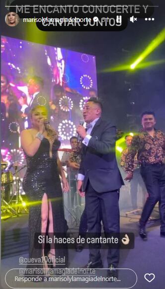 Marisol y Christian Cueva en la boda de Brunella Horna. (Foto: @brunehorna).