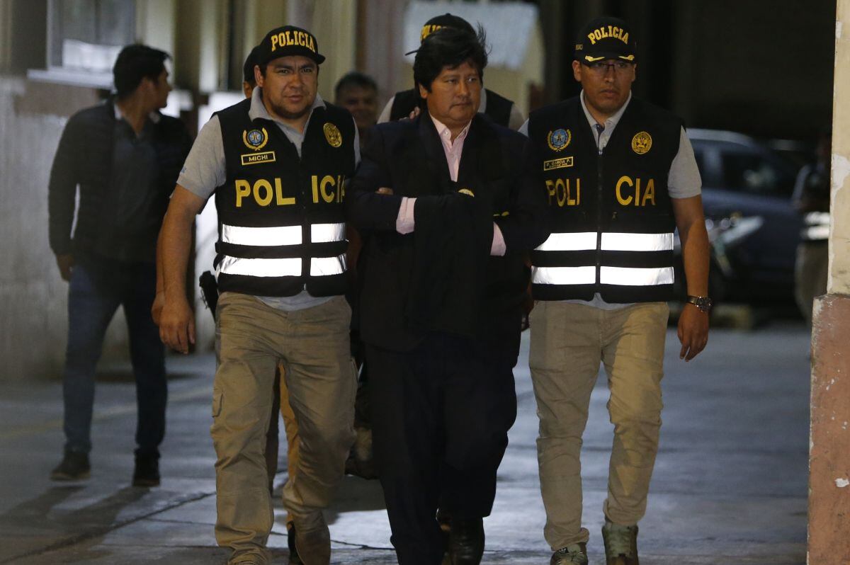 Edwin Oviedo detenido en 2018. Foto: Mario Zapata