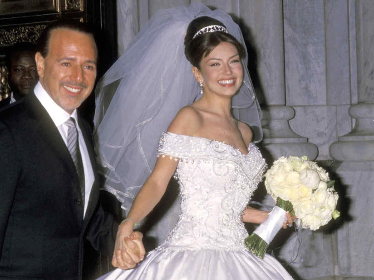 Tommy Mottola y Thalía se conocieron gracias a Emilio y Gloria Estefan (Foto: Getty Images)