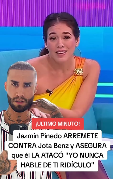 Jazmín Pinedo responde otra vez a Jota Benz.