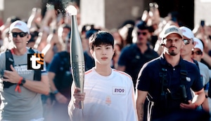 Jin de BTS en los Juegos Olímpicos París 2024: REVIVE su recorrido llevando la antorcha