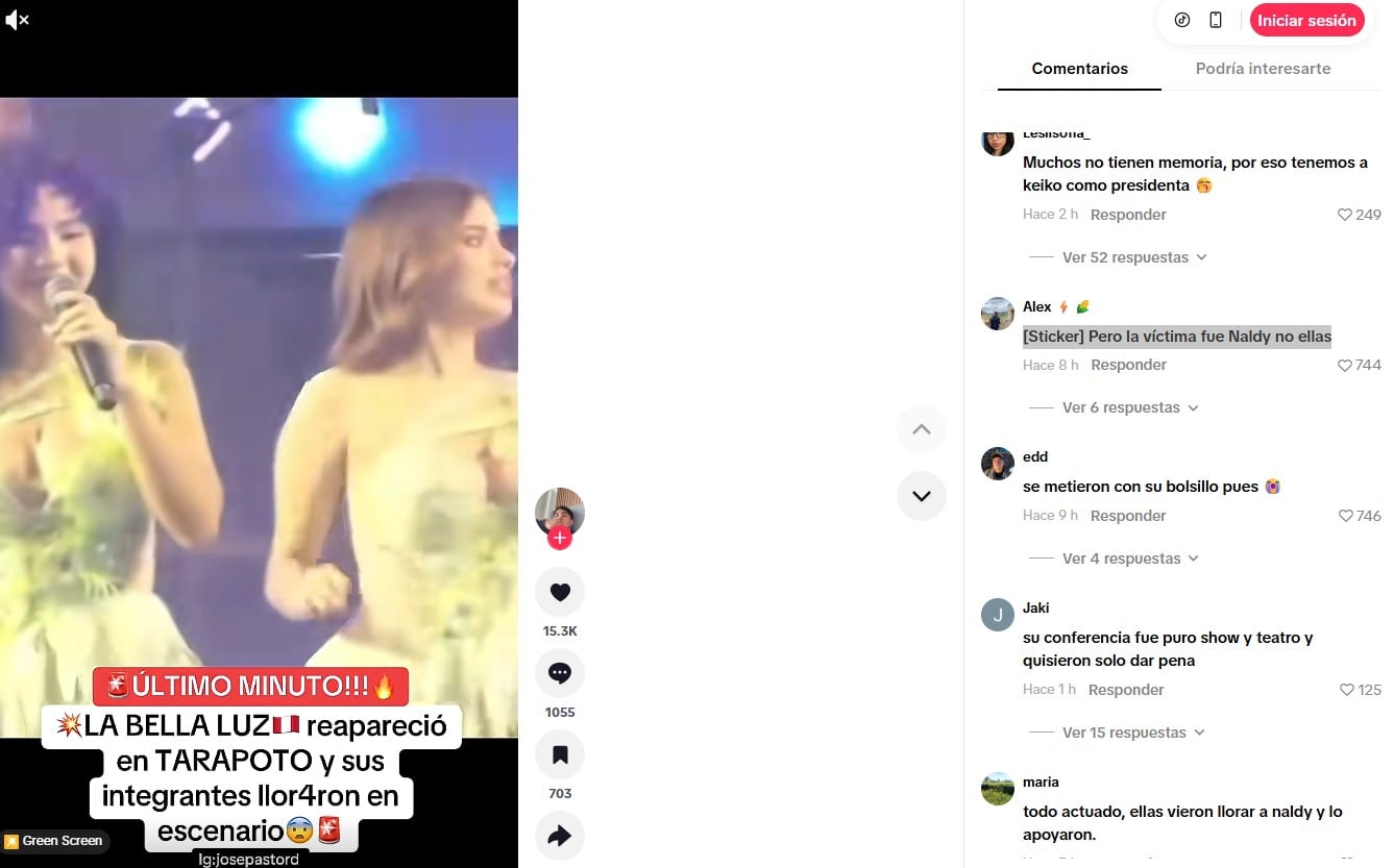 Usuarios critican a La Bella Luz.