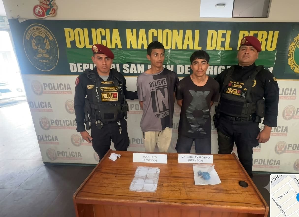 Intervenidos fueron llevados al Depincri 1 de San Juan de Lurigancho.