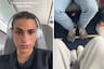 El vuelo más incómodo de su vida: la ubican en un asiento frente a frente con otro pasajero