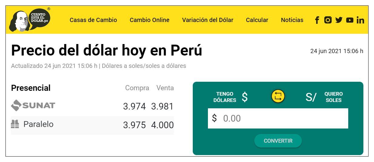 (Foto: Portal Cuanto cuesta el dólar)