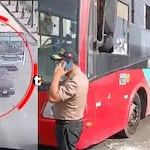 ¡Chofer se salvó de milagro! Balean bus lleno de pasajeros de ‘El Rápido’ a plena luz del día en el Cercado de Lima