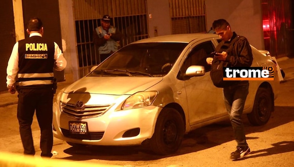 Uno de los tres delincuentes fue abatido por el policía. Foto: César Grados/@photo.gec