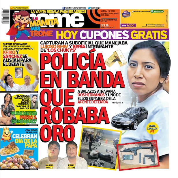 portada Trome del viernes 29 de mayo de 2026