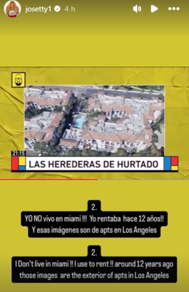 Josetty Hurtado rompe su silencio en Instagram