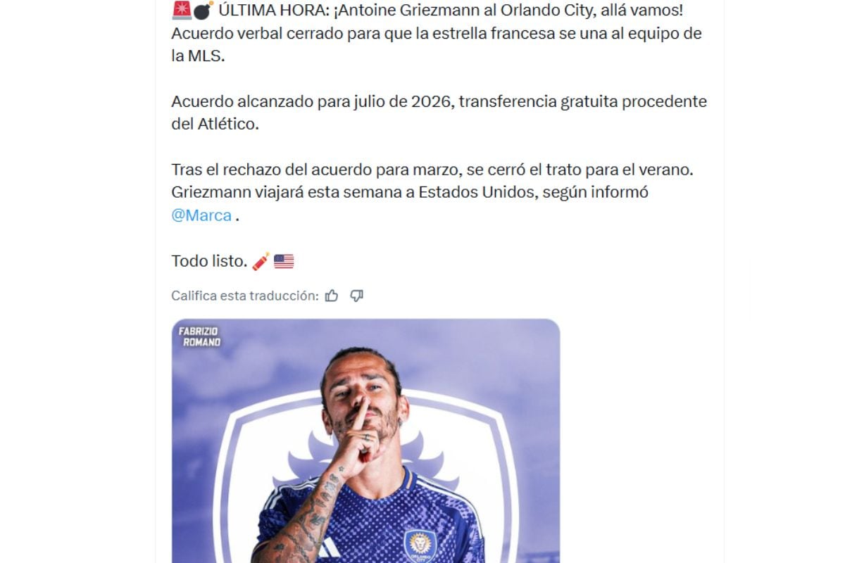 Periodiata italiano especializado en fichajes adelantó tremendo pase en la MLS (@Fabrizio Romano)
