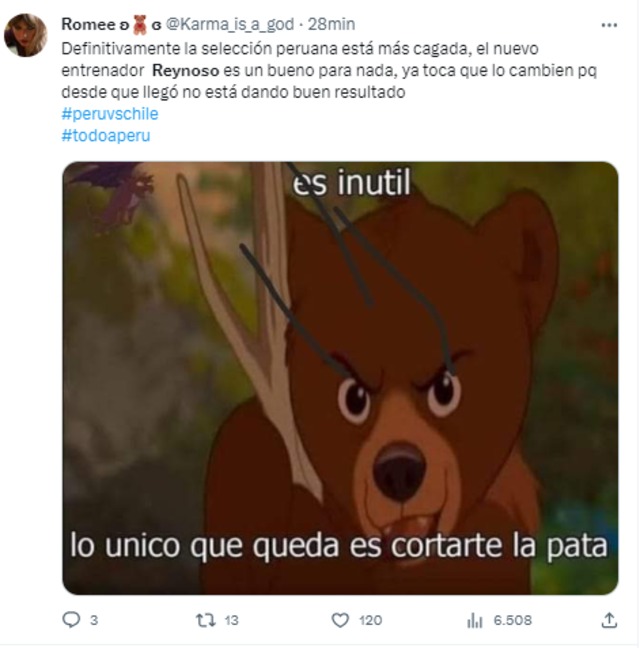 Usuarios de las redes sociales piden la renuncia de Reynoso con divertidos memes tras la derrota de Perú ante Chile