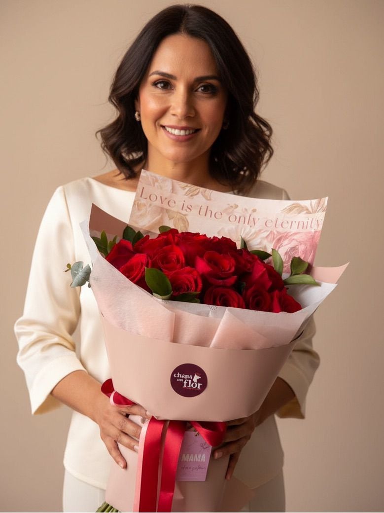Unas flores siempre alegran el día.