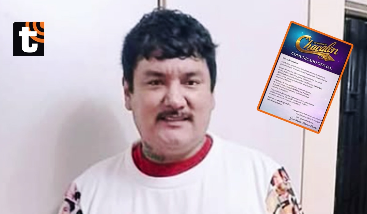 Chacalón Jr. comunicó la noticia a través de sus redes sociales, donde explicó que su decisión responde a una situación médica que requiere atención inmediata.