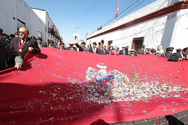 Estandarte y Bandera de Arequipa (Foto: El Comercio)