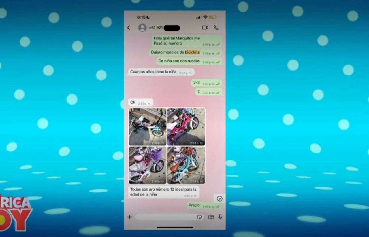 Xiomy Kanashiro compró bicicleta a la hija de Farfán