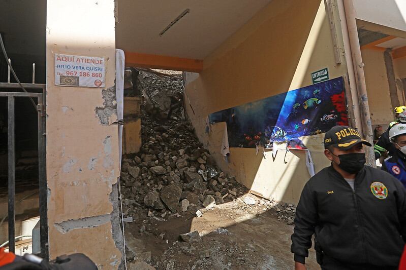 Gobernador Regional de La Libertad estima que la remoción de escombros durará entre 15 a 20 días, si no se reporta nuevo deslizamiento en Retamas. (Foto: Presidencia)