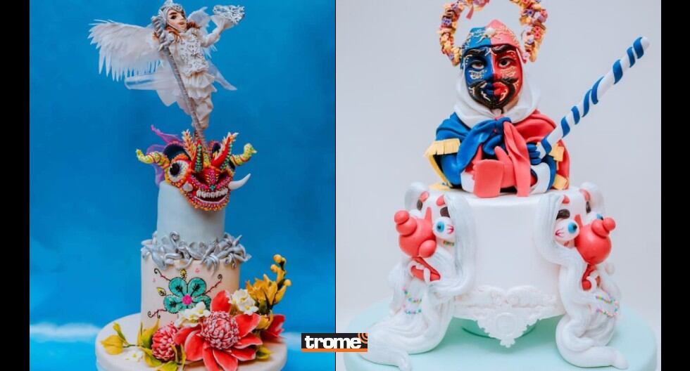 Huanuqueño Diego Chocano representará al Perú en el Mundial de Diseñadores de Pasteles, en Italia. Elaboró una de 'La Diablada puneña'. (JymVarillas Jeembo Anka Rec)